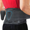 Sparthos Back Brace for Women & Men, Sciatica, Lower Back Pain - Black